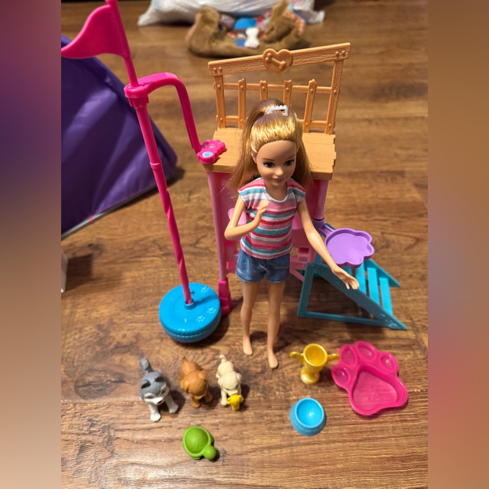 Barbie Stacie puppy playground playset